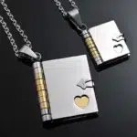 Colliers de Couple avec Pendentifs en Forme de Livre