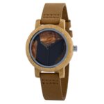Montres de Bois et Cuir Marron pour Couple