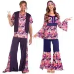 Déguisement de Couple Hippie au Style Vintage Années 60