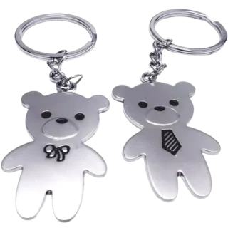 Porte-clés «Ourson » pour Couple Amoureux