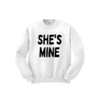 Pulls Blancs pour Couple Im His et She&rsquo;s Mine