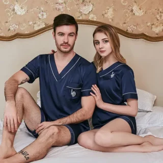 Ensemble de Pyjama en Coton pour Couple (Copie)