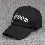 Casquette Couple Brodée  « Bride » & Noire « Groom »
