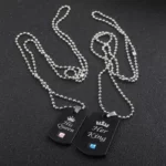 Colliers de Couple avec Pendentifs King et Queen
