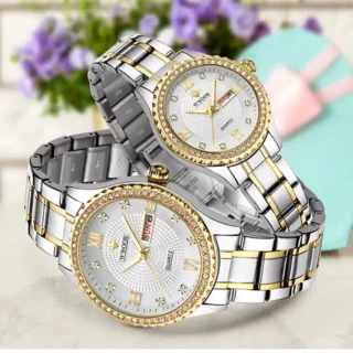 Montres pour Couple Argenté et Doré