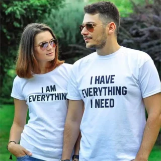 T-shirt Noir pour Couple King et Queen (Copie)