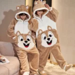 Combinaison Pyjama Écureuil pour Couple