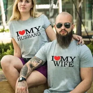 T-shirt Noir pour Couple King et Queen (Copie)