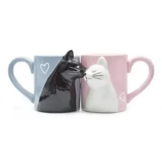 Ensemble Mugs Chat pour Couple
