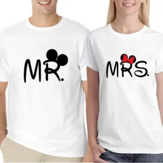 T-shirt Mr et « Mrs » Assorti pour Couple